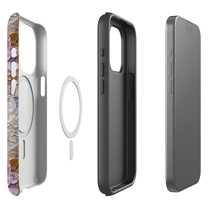 Scratch Guard iPhone MagSafe Tough Case -  Gold & Mauve II