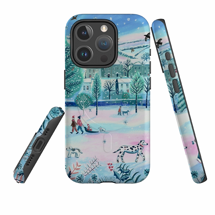 Rugged Edge Texture Trendy Look iPhone MagSafe Tough Case - Winter Park By Mary Stubberfield