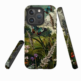 Vivid Design Texture iPhone MagSafe Tough Case - Green Vyne Tall Grass