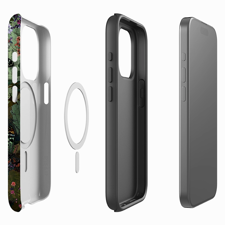 Vivid Design Texture iPhone MagSafe Tough Case - Green Vyne Tall Grass