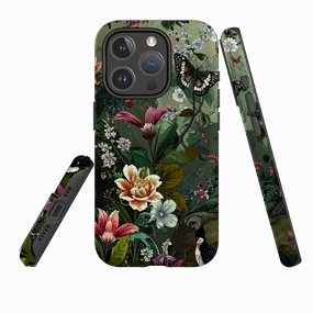 iPhone MagSafe Tough Case - Green Vyne Butterfly Luxury Grip Stylish Grip Texture