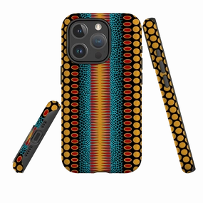 Strong Surface Glossy Pattern iPhone MagSafe Tough Case -  Tropical Spot Vertical By Cressida Bell