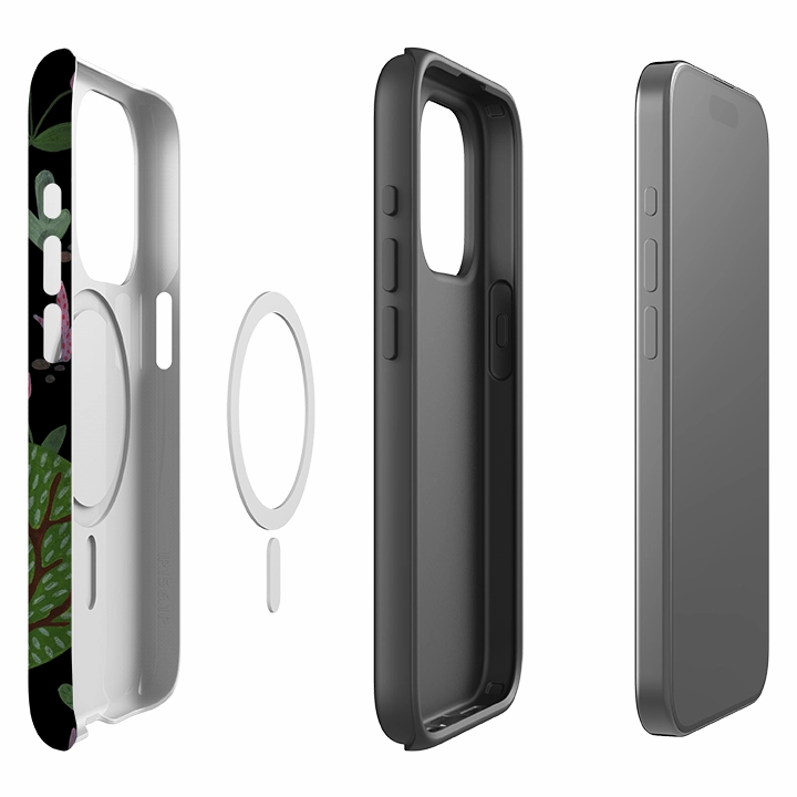 iPhone MagSafe Tough Case - Wolf In Trees By Bex Parkin Durable Pattern Matte Feel Texture