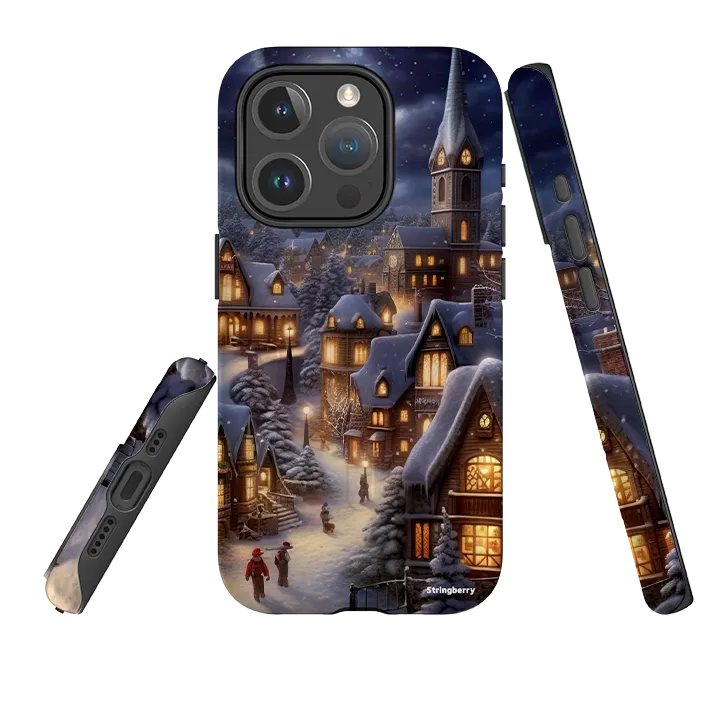 iPhone MagSafe Tough Case - Waiting For Xmas Hybrid Surface Layer Soft Finish