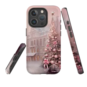 iPhone MagSafe Tough Case -  Pink Xmas High End Look Flexible Texture