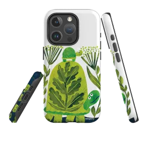 Luxury Texture Finish Rugged Pattern Design iPhone MagSafe Tough Case - Folk Tortoise By Tracey English