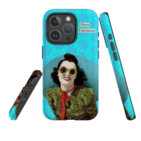 iPhone MagSafe Tough Case - Born Fabulous By Clare Jordan Hybrid Edge Finish Strong Outline