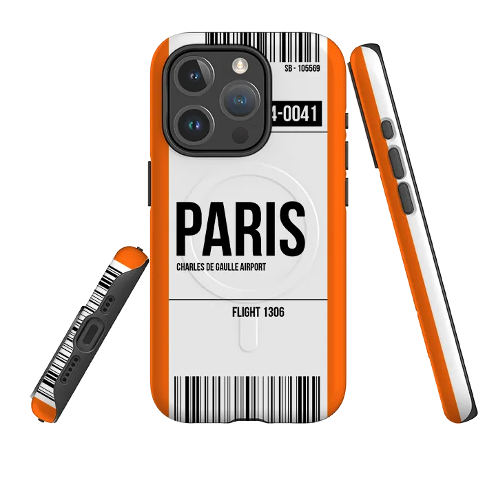 Fashion Texture iPhone MagSafe Tough Case -  Paris Orange