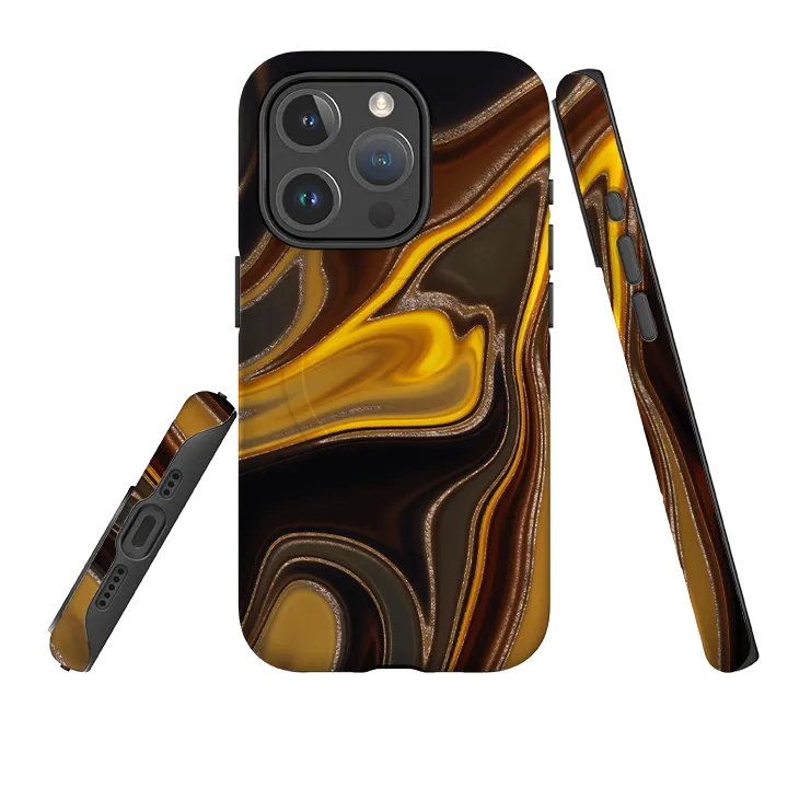 Luxury Finish Texture Elegant Finish iPhone MagSafe Tough Case -  Lava II