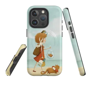 iPhone MagSafe Tough Case - On Vacation By Maja Lindberg Polished Surface