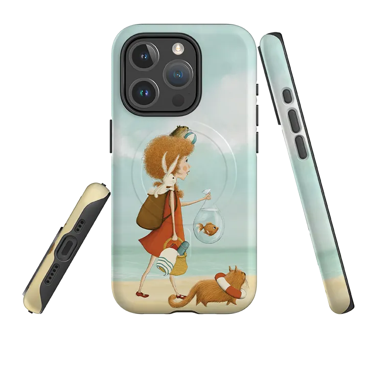 iPhone MagSafe Tough Case - On Vacation By Maja Lindberg Polished Surface