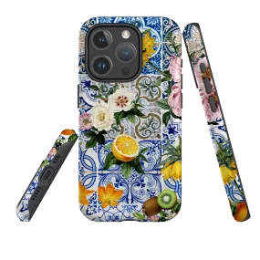 iPhone MagSafe Tough Case - Positano Pattern Clear Design Easy Access