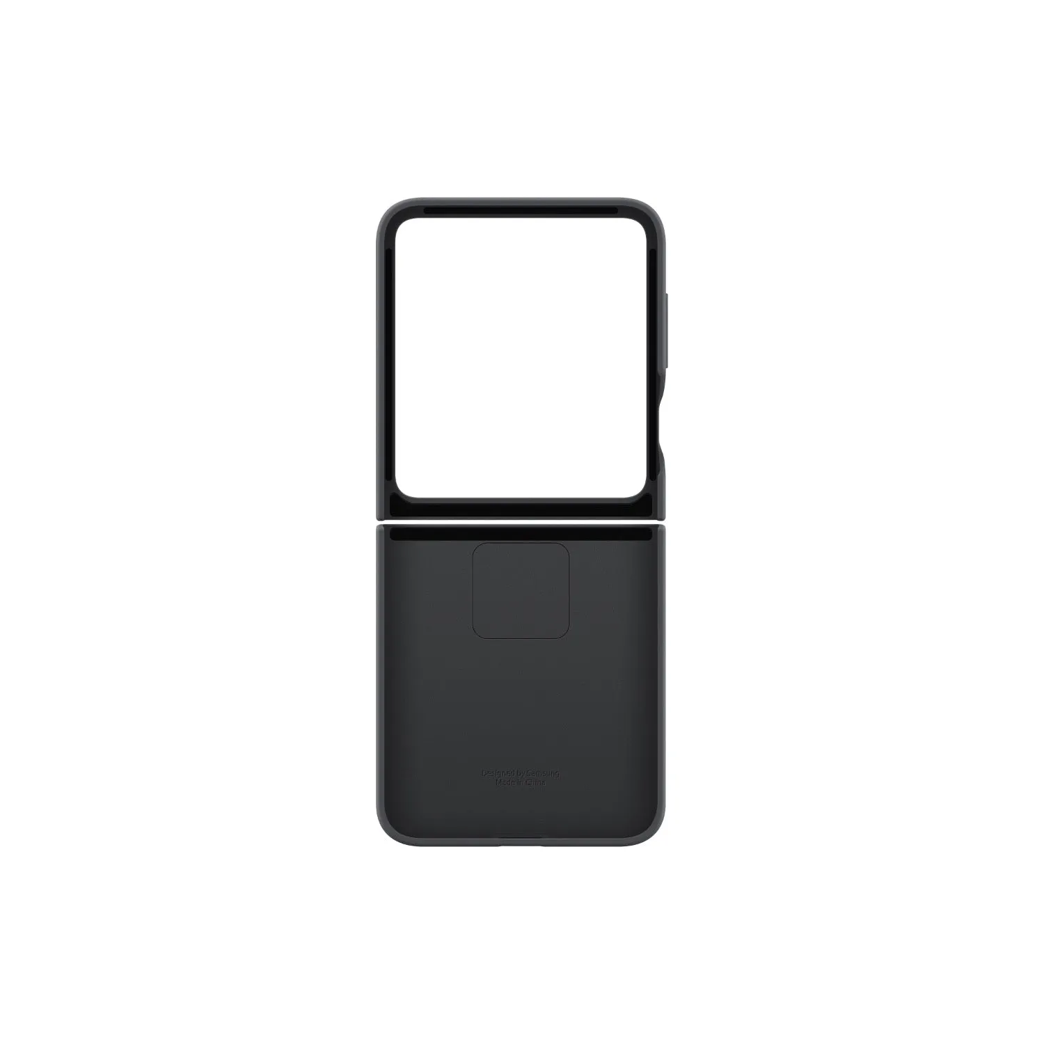 Tough Frame Samsung Silicone Cover With Ring - Samsung Galaxy Z Flip7 FE / Flip6 - Black (SAM-EF-PF741TB)