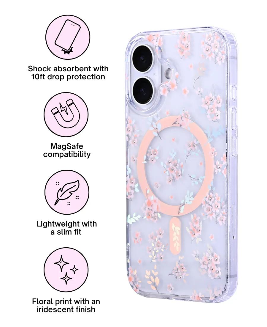 Soft Build Texture Secret Garden Holo MagSafe Phone Case