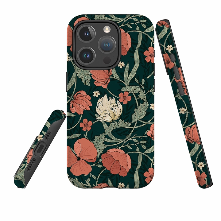 iPhone MagSafe Tough Case -  Woodcroft Luxury Edge Texture Shock Frame