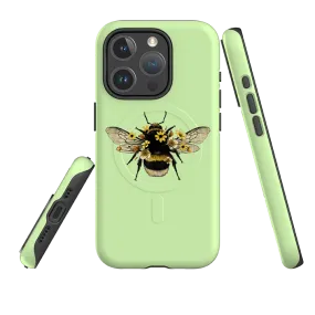 iPhone MagSafe Tough Case -  Bee I Mint Soft Edge