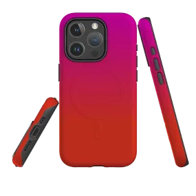 Clear Protection iPhone MagSafe Tough Case - Geranium By Kitty Joseph