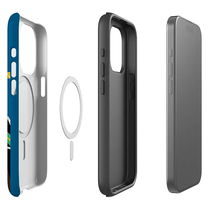 iPhone MagSafe Tough Case -  Court Bubbles By Paul Thurlby Vivid Design Texture Matte Shield