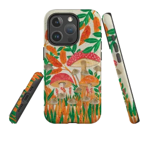 iPhone MagSafe Tough Case - Mushroom Magic By Tracey English Soft Surface Layer Protective Texture Finish