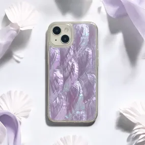 Vivid Pattern Real Natural Shell Phone Case - Lilac