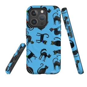 iPhone MagSafe Tough Case - Tossed Cats By Tracey English Protective Frame Design
