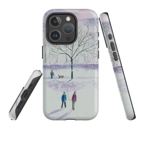 Modern feature iPhone MagSafe Tough Case - Xmas Park By Mary Stubberfield