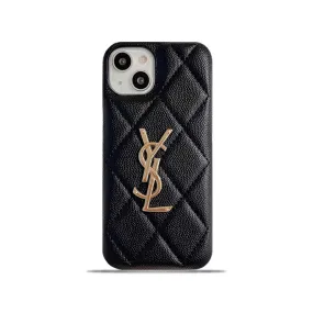 Modern Texture Build YSL Luxurious iPhone Case