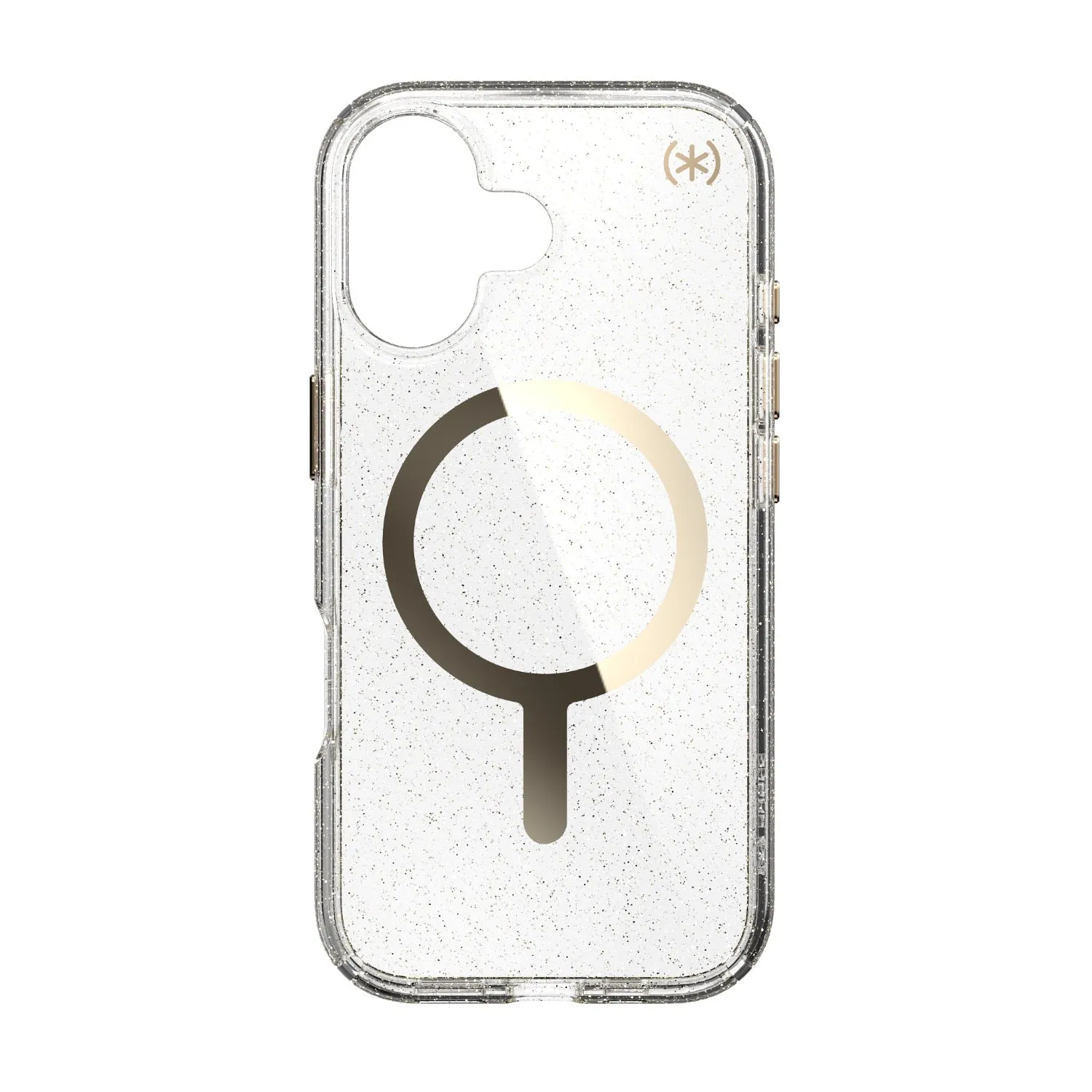 Soft Frame Speck Presidio Lux MagSafe Case - Apple iPhone 17 - Gold Glitter (SPK150960-9221)