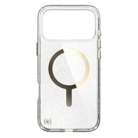 Speck Presidio Lux MagSafe Case - Apple iPhone 17 Pro Max - Gold Glitter (SPK150987-9221) Durable Shape