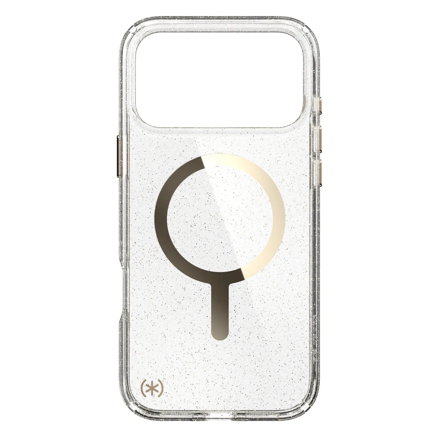 Speck Presidio Lux MagSafe Case - Apple iPhone 17 Pro Max - Gold Glitter (SPK150987-9221) Durable Shape