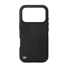 Speck Presidio2 Grip MagSafe Case - Apple iPhone 17 Pro - Black & Slate Grey (SPK150976-D143) Durable Build Texture