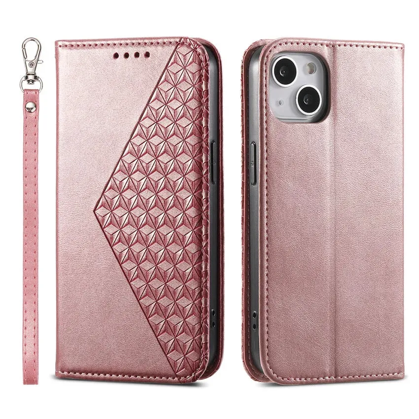 PU Leather Flip Wallet Case for iPhone ?C Card Holder, Stand Function, Magnetic Closure Edge Reinforced Stylish grip