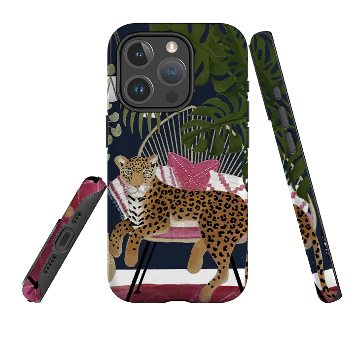 iPhone MagSafe Tough Case - Boho Leopard By Bex Parkin Soft Finish Texture Rugged Feel
