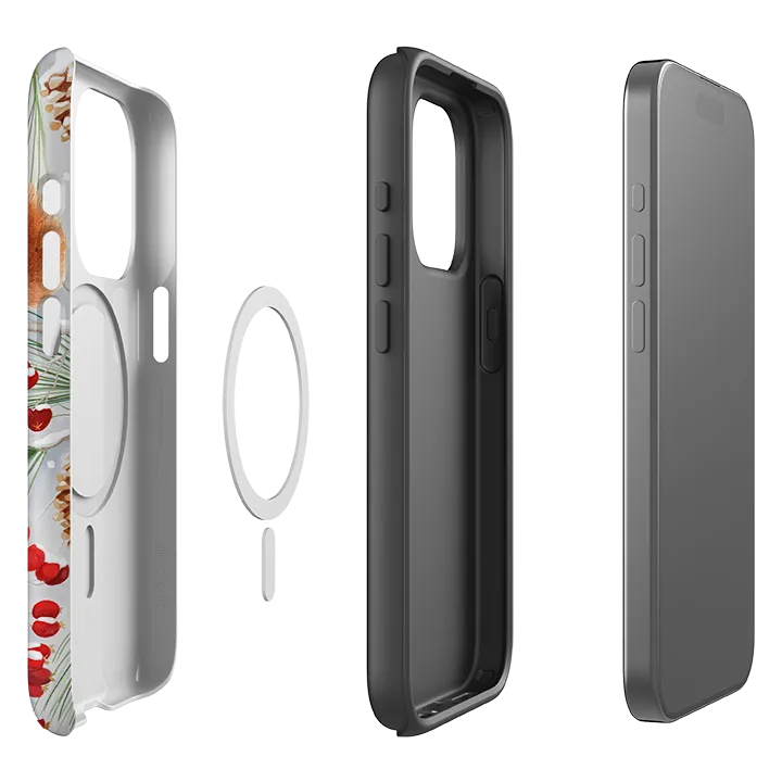 iPhone MagSafe Tough Case - Red Squirrels By Bex Parkin Protective Build Texture