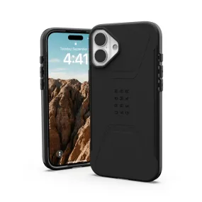 UAG Civilian Magsafe Case - Apple iPhone 16 Plus - Black (UAG-I16P-CMBK) premium design