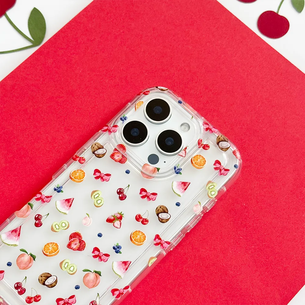 Matte Edge Clear Phone Case - Tutti Fruiti