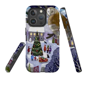 Elegant Layer Texture Ergonomic Shape iPhone MagSafe Tough Case -  Advent Owl By Bex Parkin