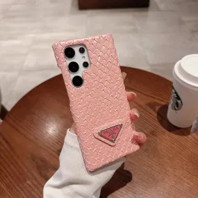 Polished Texture Stylish PR Snake Print Phone Case for Samsung Galaxy