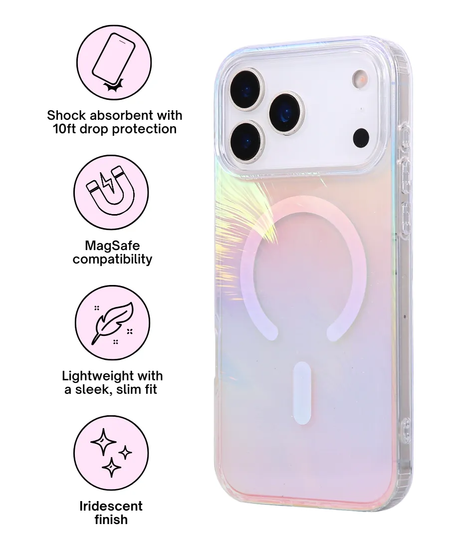 Moonstone Holo MagSafe Phone Case Glossy Finish Look Elegant Accent