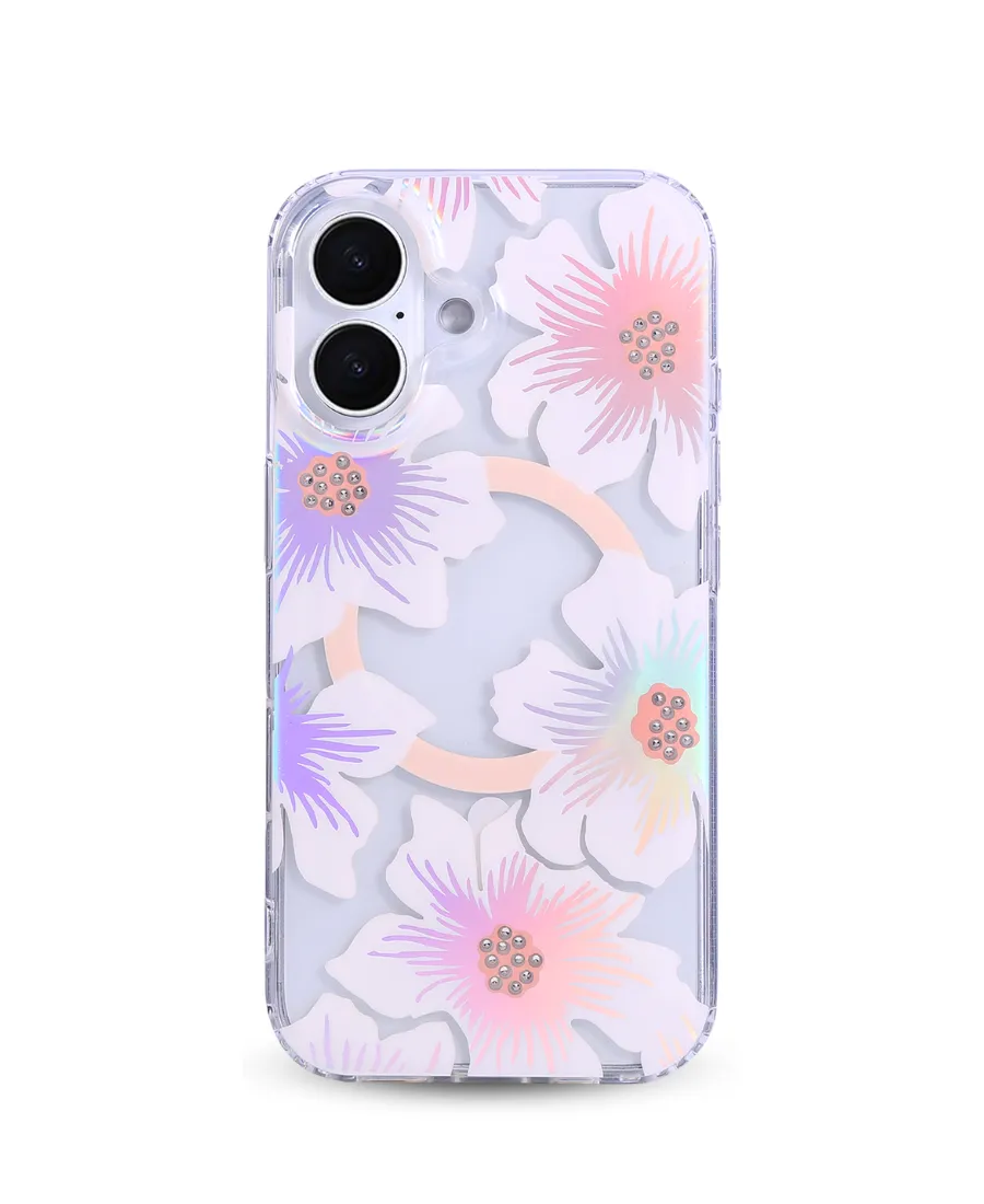 Travel Essential Fashion Design Sweet Blooms Holo MagSafe Phone Case