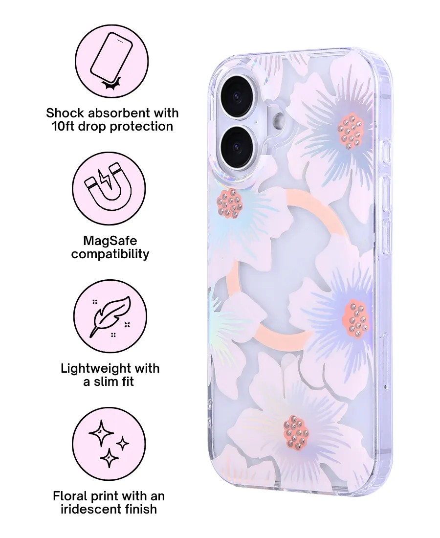 Subtle Touch Strong Surface Sweet Blooms Holo MagSafe Phone Case
