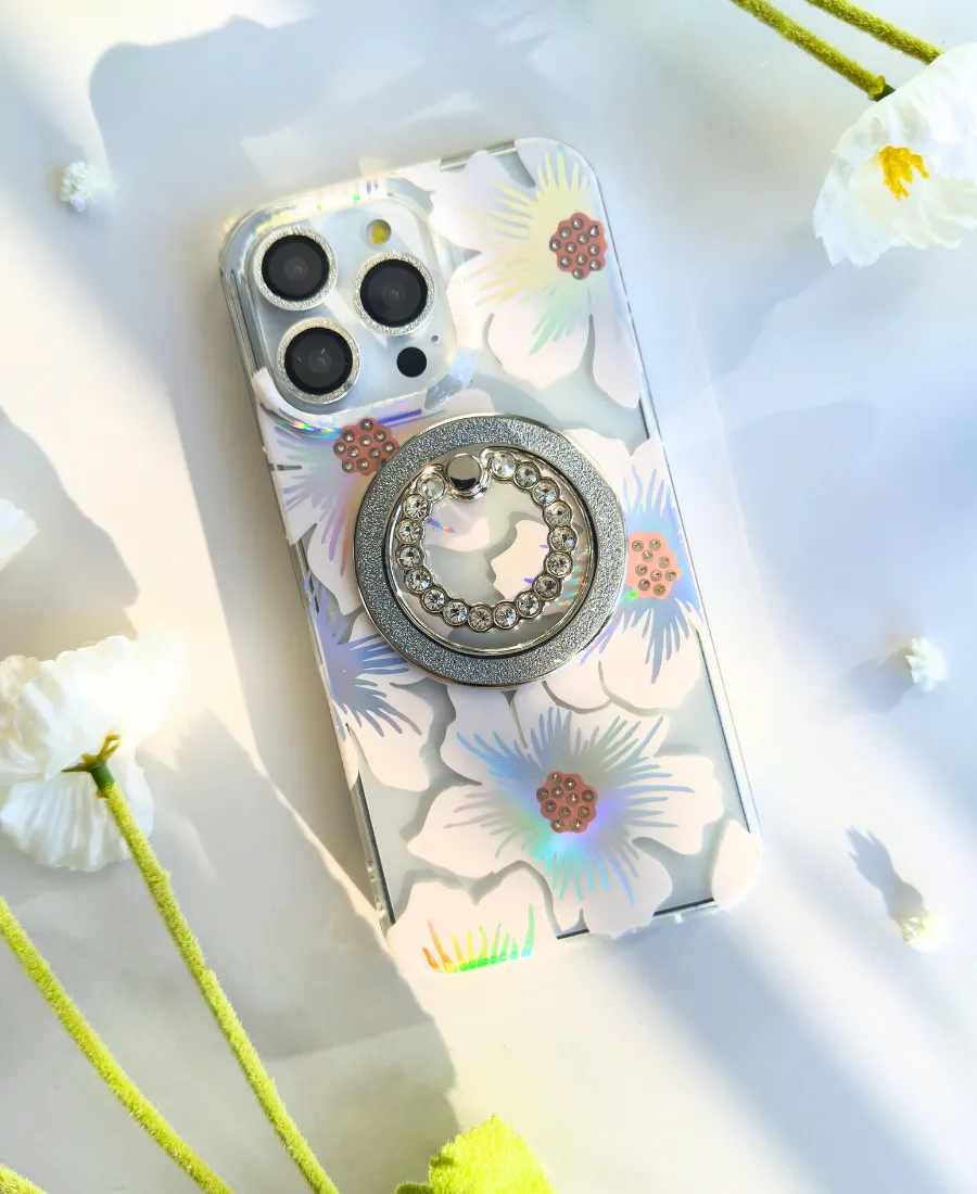 Sweet Blooms Holo MagSafe Phone Case Ultra light
