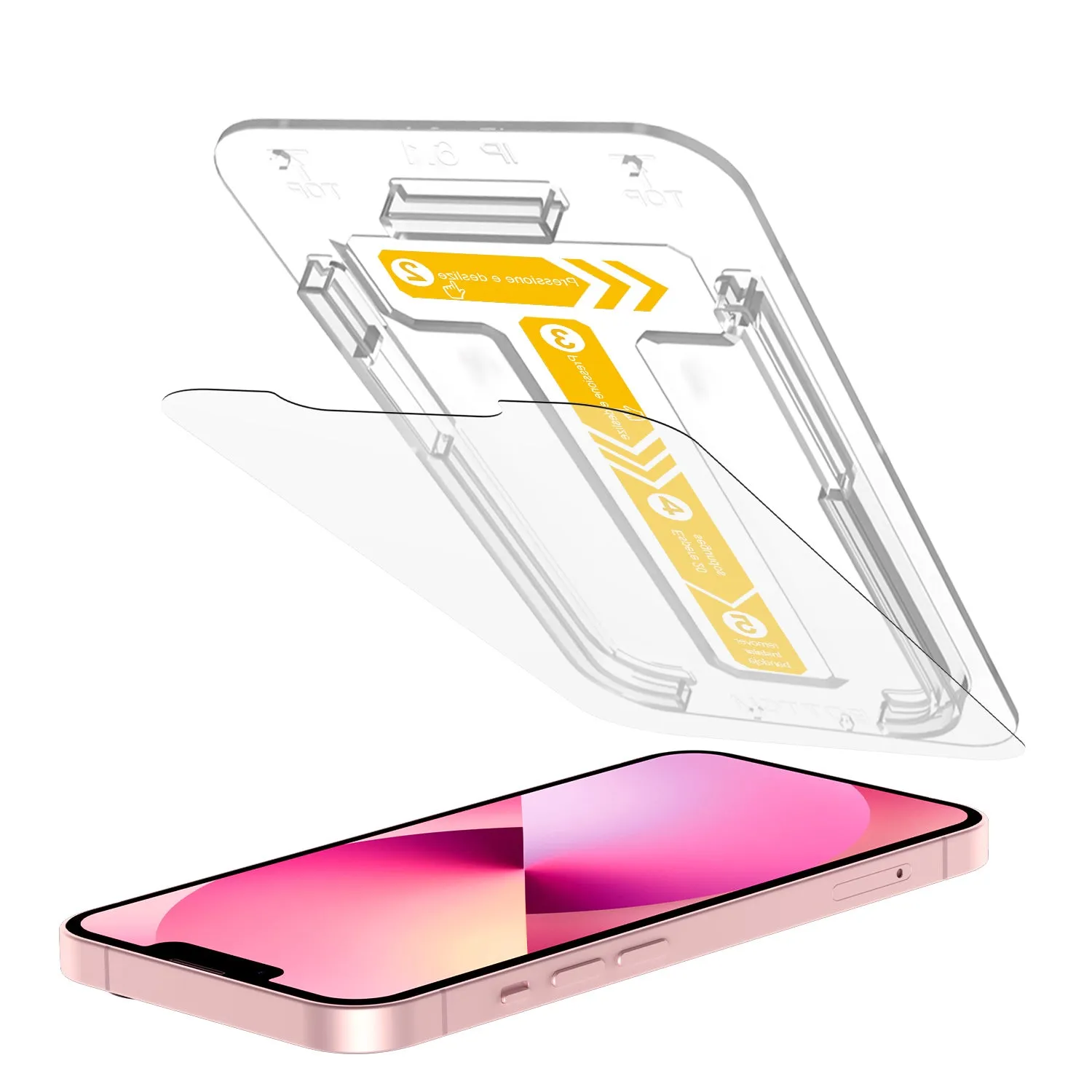 iPhone 13 and iPhone 13 Pro Clear HD tempered glass screen protector (2 Pack) HD display protection edge reinforced protector