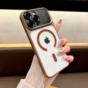 Refined Pattern soft look Clear Magnetic Case For iPhone 17 / 16 / 15 / 14