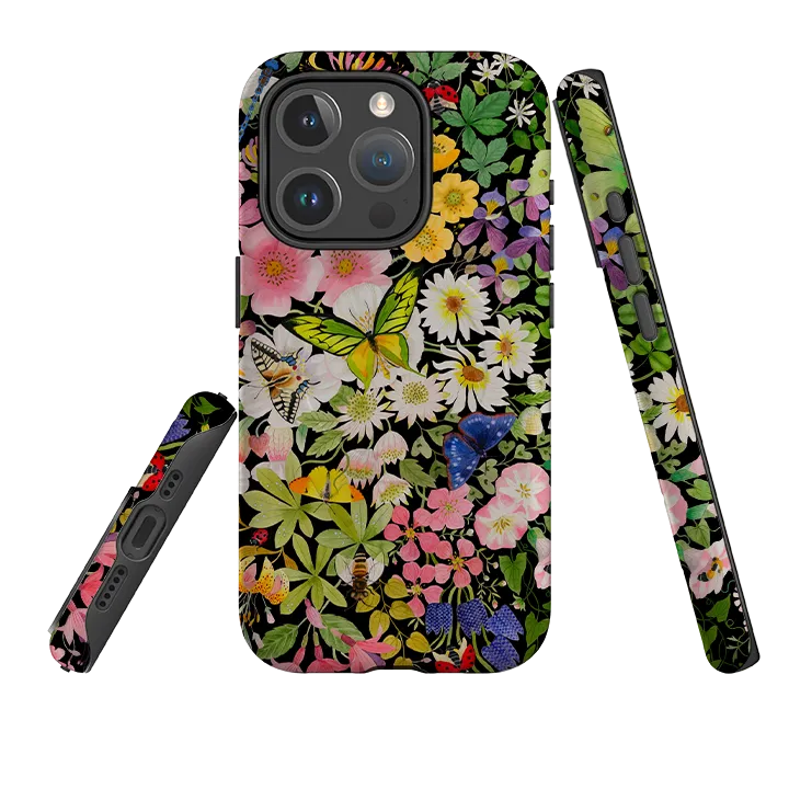 Tactile Feel iPhone MagSafe Tough Case -  Wild Flowers By Bex Parkin
