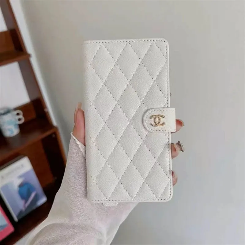 Premium Chanel Leather Wallet Leather Crossbody Bag Apple iPhone Case Premium Touch