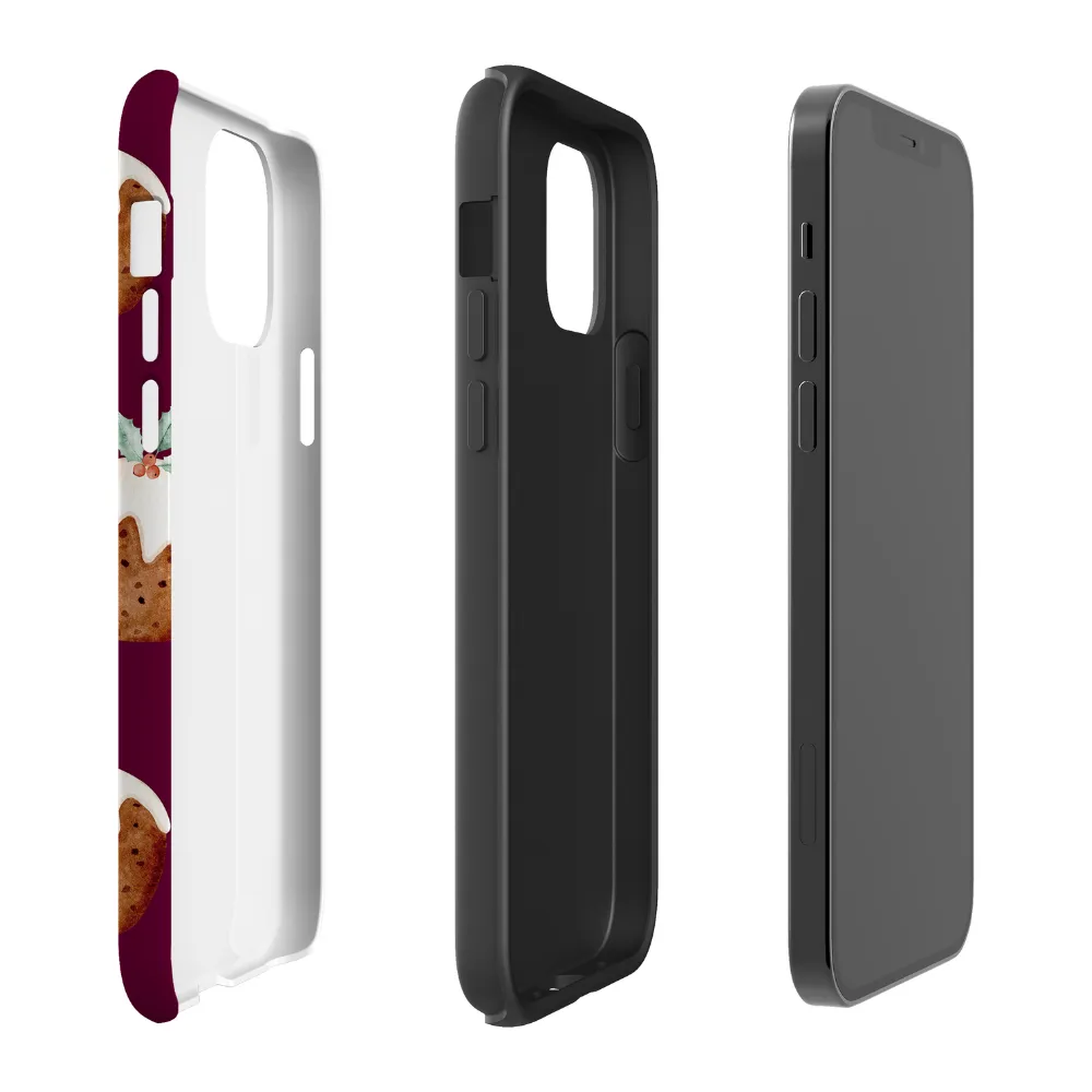 Impact Cushion Tough Phone Case - Christmas Pudding