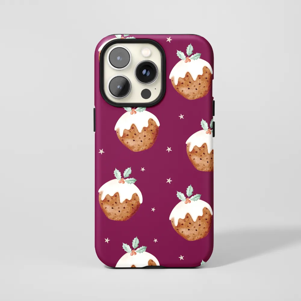 Tough Phone Case - Christmas Pudding Durable Texture Smooth Shield