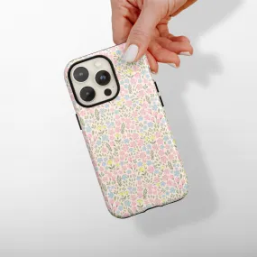 Soft Feelings Clean Texture Tough Phone Case - Ditsy Flower Meadow
