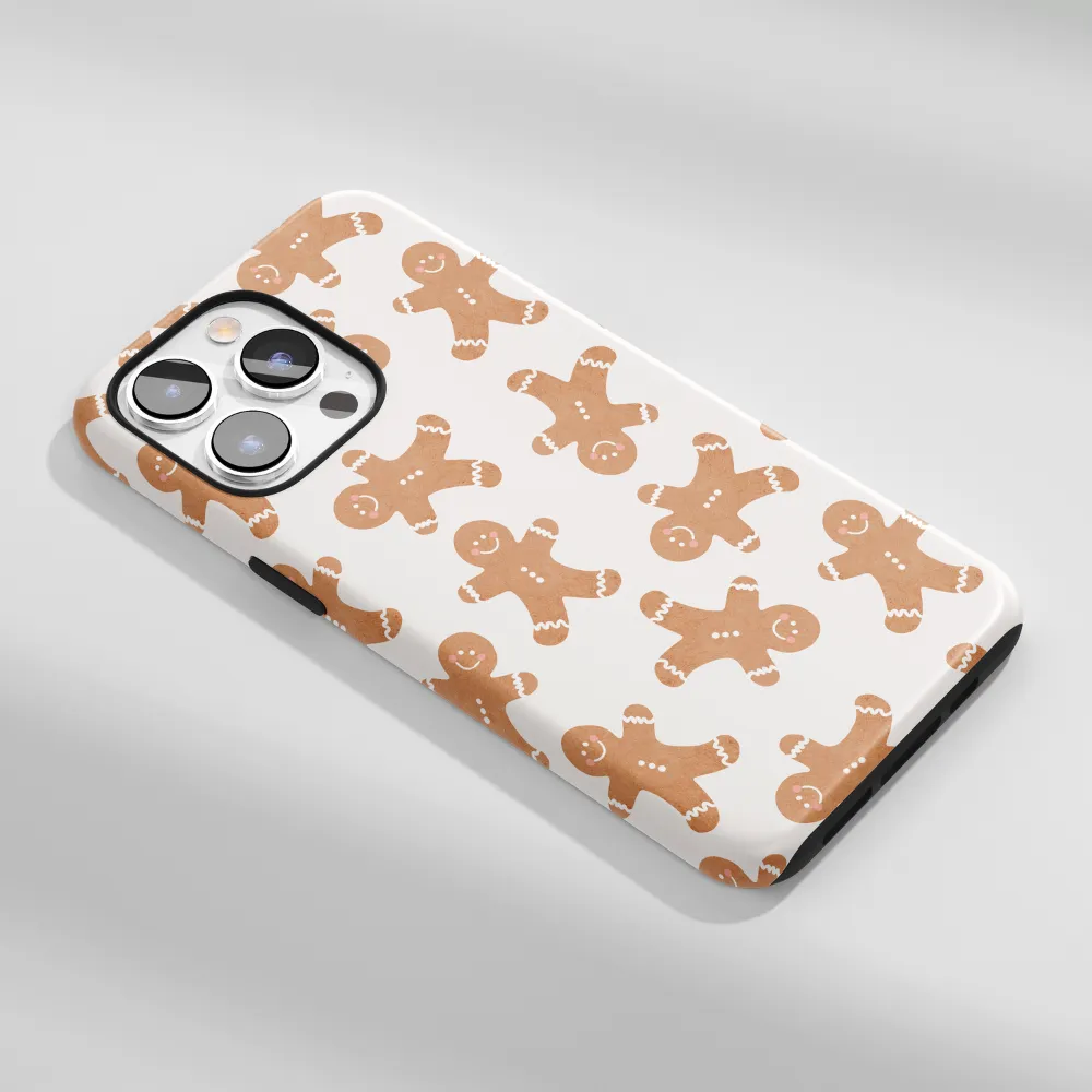 Protective Lining Easy Grip Tough Phone Case - Gingerbread Treats